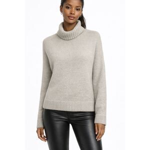 Loro Piana Cashmere Blend Turtleneck Sweater Women’s XS Beige Soft Knit